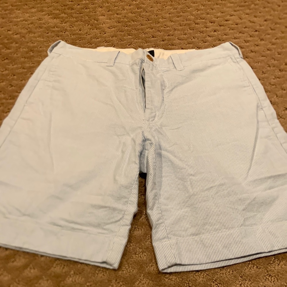 I crew sun washed Oxford shorts